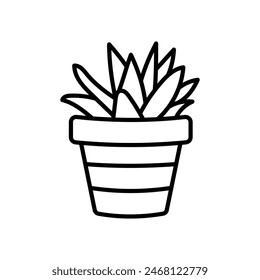 Plant Pot isolated icon. vector illustration