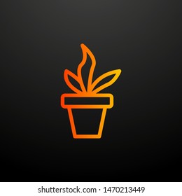 plant in the pot nolan icon. Elements of science set. Simple icon for websites, web design, mobile app, info graphics