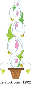 Plant & Pot Ornamental Design based on ellipse form