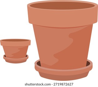 Vector de olla y platillo.