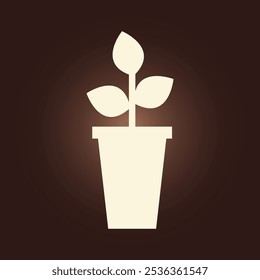 Plant pot trendy artwork perfect abstract vector illustration colorful useful design.eps