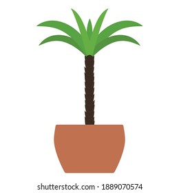 Pflanzen in einem Topf, Vektorgrafik