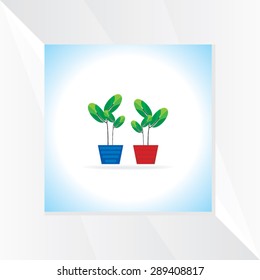 plant pot vector illustration 