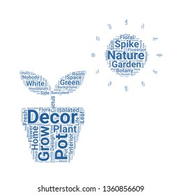 plant pot word cloud. tag cloud about plant pot.