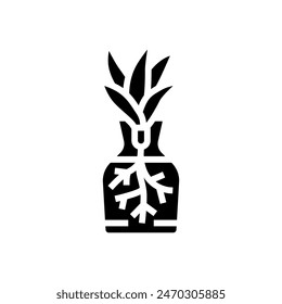 plant propagation urban gardening glyph icon vector. plant propagation urban gardening sign. isolated symbol illustration