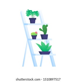 Plant Rack with plants icon graphic