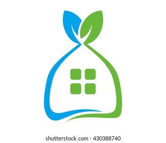 plant real estate house housing home residence residential residency image vector icon