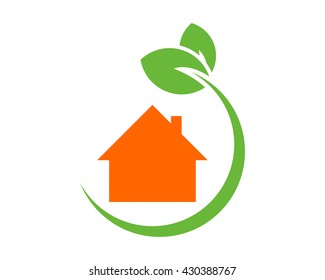 plant real estate house housing home residence residential residency image vector icon