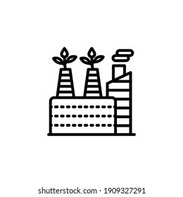 Plant Recycling icon in vector. Logotype