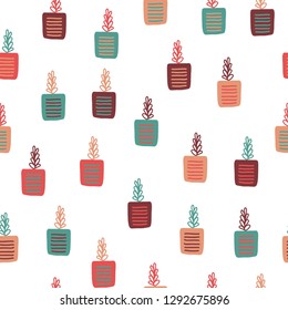 Plant repeat pattern. For fabric,paper,wrap,t-shirt,textile, poster, card, scrapbooking, birthday and party invitation, wallpaper or background.