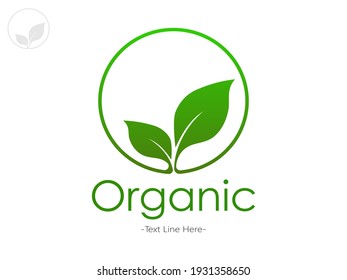 Plant and root with green leaves look beautiful and refreshing. Tree and roots LOGO style.