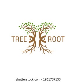 plant root tree logo design your company