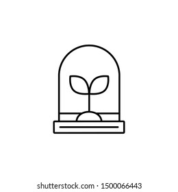 Plant, save, dome, vector, icon icon illustration isolated vector sign symbol -