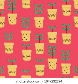 plant seamless pattern and background