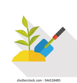 plant seed flat icon