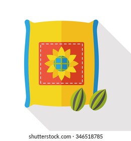 plant seed flat icon