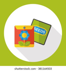 plant seed flat icon