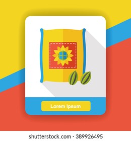 plant seed flat icon