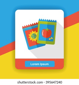 plant seed flat icon
