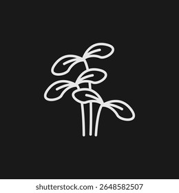 Plant Seedling and Sprout Icon for New Growth, Gardening, and Fresh Beginnings
