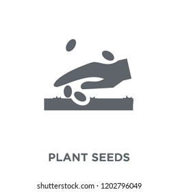 plant Seeds icon. plant Seeds design concept from Agriculture, Farming and Gardening collection. Simple element vector illustration on white background.