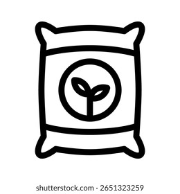 Plant Seeds Icon Ecology Line Style Vector