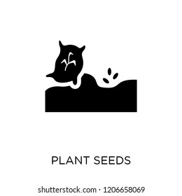 plant Seeds icon. plant Seeds symbol design from Agriculture, Farming and Gardening collection. Simple element vector illustration on white background.