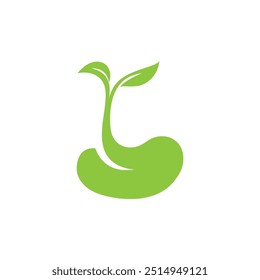 Plant Seeds Logo Vector Concept Template 