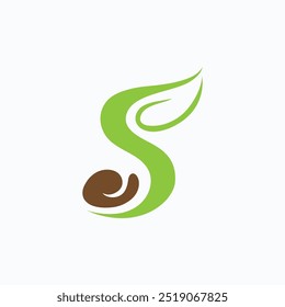 Plant Seeds Logo Vector Concept Template 