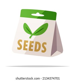 Plant Seeds Package Vector Isolated Illustration