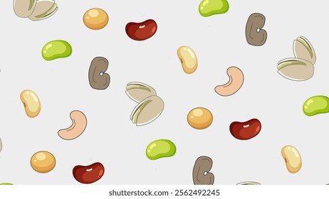 Plant seeds pattern background. Plant seeds illustration pattern. Plant seeds background. Perfect for fabrics, print, textile, wallpaper, and decor. SSTKbackgrounds 