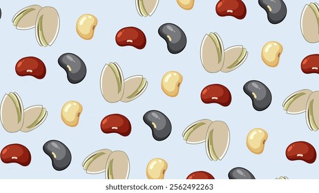Plant seeds pattern background. Plant seeds illustration pattern. Plant seeds background. Perfect for fabrics, print, textile, wallpaper, and decor. SSTKbackgrounds 