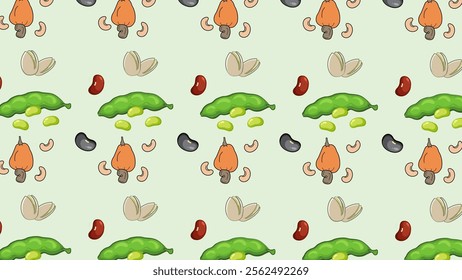 Plant seeds pattern background. Plant seeds illustration pattern. Plant seeds background. Perfect for fabrics, print, textile, wallpaper, and decor. SSTKbackgrounds 