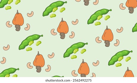 Plant seeds pattern background. Plant seeds illustration pattern. Plant seeds background. Perfect for fabrics, print, textile, wallpaper, and decor. SSTKbackgrounds 