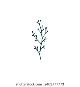 plant set with green color floral
