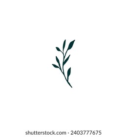 conjunto de plantas con vector de color verde