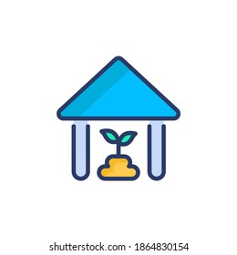 Plant Shed icon in vector. Logotype