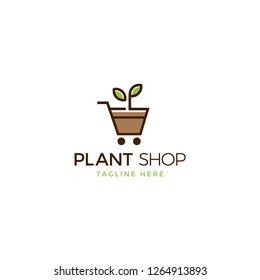 The Plant shop logo design vector