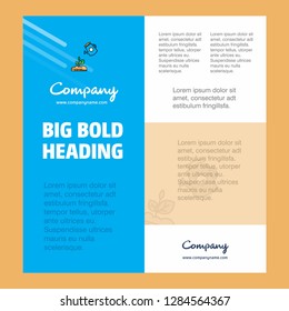 Plant shower  Business Company Poster Template. with place for text and images. vector background