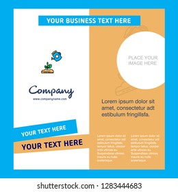Plant shower  Company Brochure Template. Vector Busienss Template