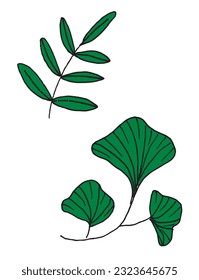 Plant sign illustration image. 
Hand drawn image artwork of a plant. 
Simple cute original logo.
Hand drawn vector illustration for posters, cards, t-shirts.