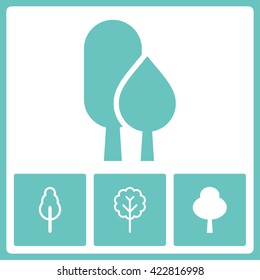 Plant sign. Vector design collection.