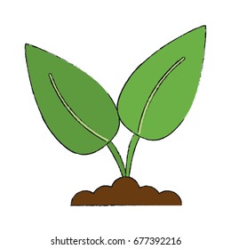 plant in soil icon image 