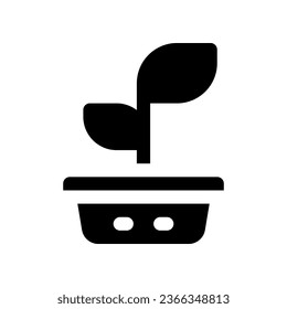plant solid icon. vector icon for your website, mobile, presentation, and logo design.