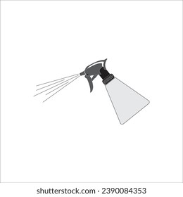 PLANT SPRAY BOTTLE ICON VECTOR ILLUSTRATION SYMBOL DESIGN
