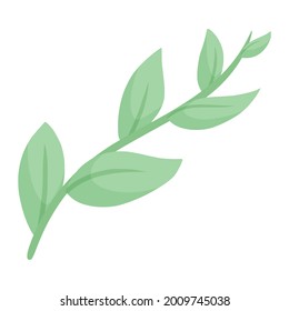 plant in spring color illustration