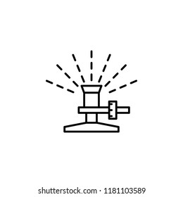 plant sprinkler icon. Element of drip watering icon for mobile concept and web apps. Thin line plant sprinkler icon can be used for web and mobile