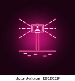 plant sprinkler icon. Elements of Sprinkler in neon style icons. Simple icon for websites, web design, mobile app, info graphics