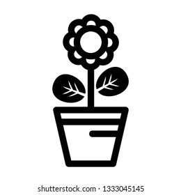 plant and sprout growing icons flat line design vector - Vector