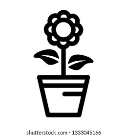 plant and sprout growing icons flat line design vector - Vector